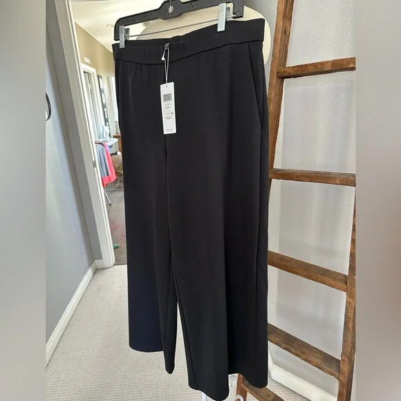 Eileen Fisher Black Wide Leg Pants, size medium - Picture 6 of 12
